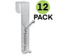 Over the Door Coat Hook, Silver 12-Pack
