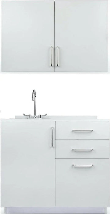 Wall & Base Cabinet Package. 36"W w/ Left Sink