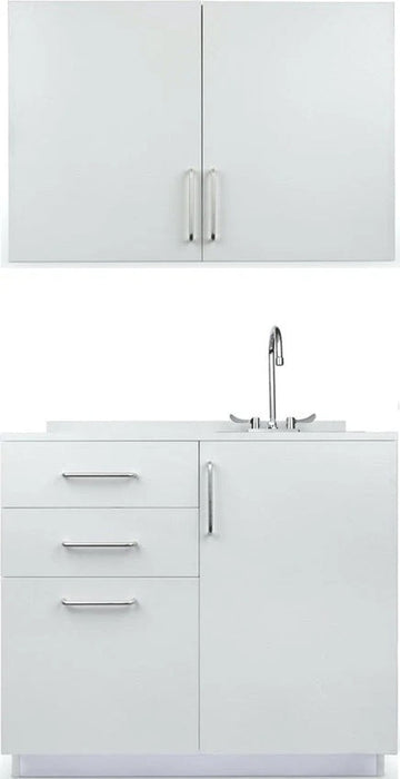 Wall & Base Cabinet Package. 36"W w/ Right Sink [Ships Assembled]