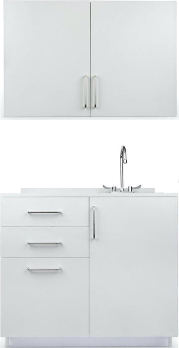 Wall & Base Cabinet Package. 36"W w/ Right Sink