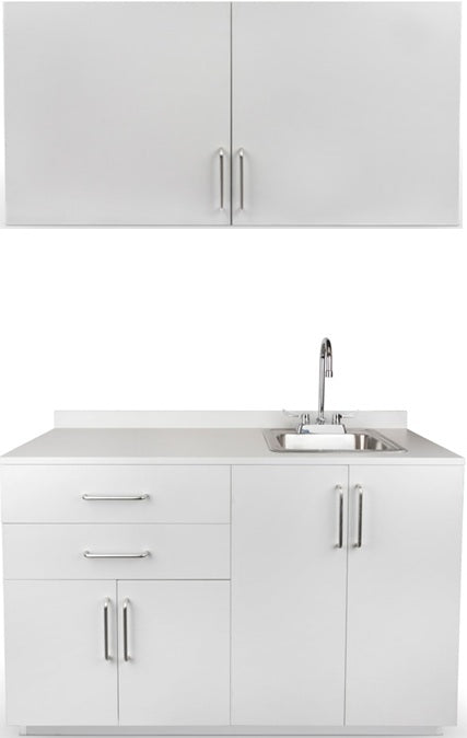 Wall & Base Cabinet Package (36"-48"W. Side Desk Option)