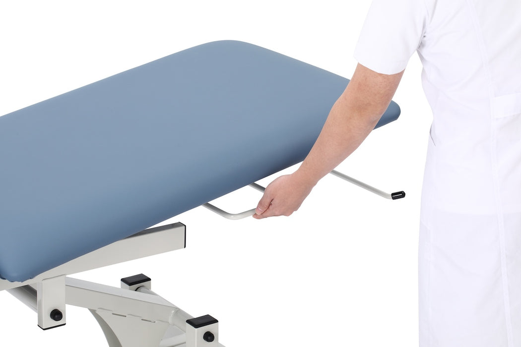 Power Hi-Lo Exam Table w/ Open Base, Adjustable Back, Drop Section, Casters & Antimicrobial Upholstery [Stirrups & Paper Dispenser Option]
