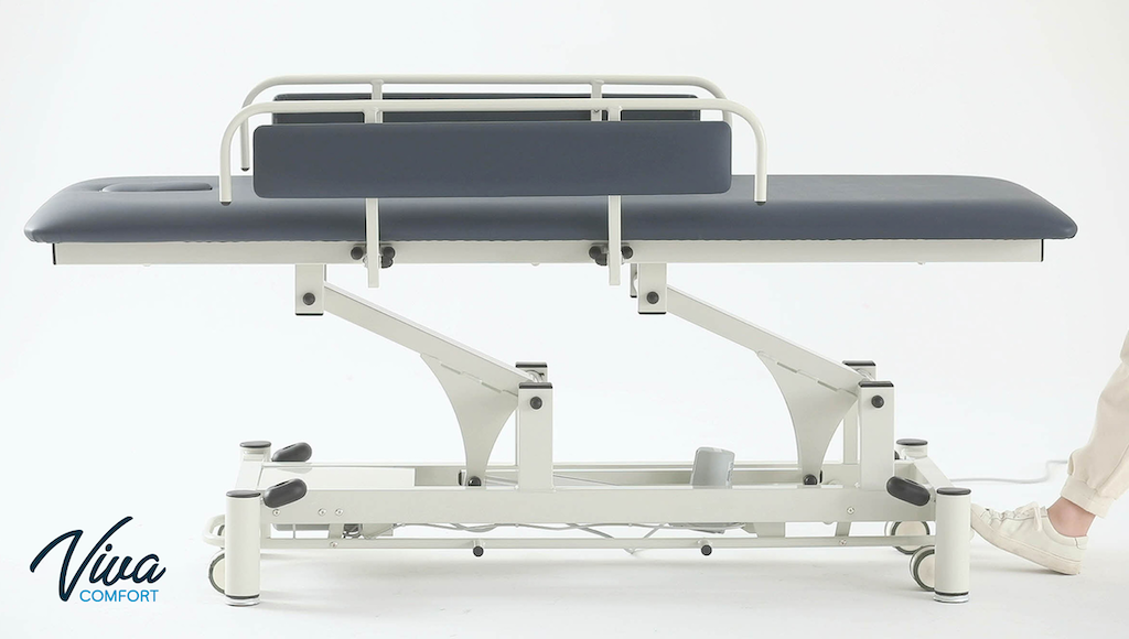 Power Hi-Lo Treatment Table w/ Flat Top & Antimicrobial Upholstery