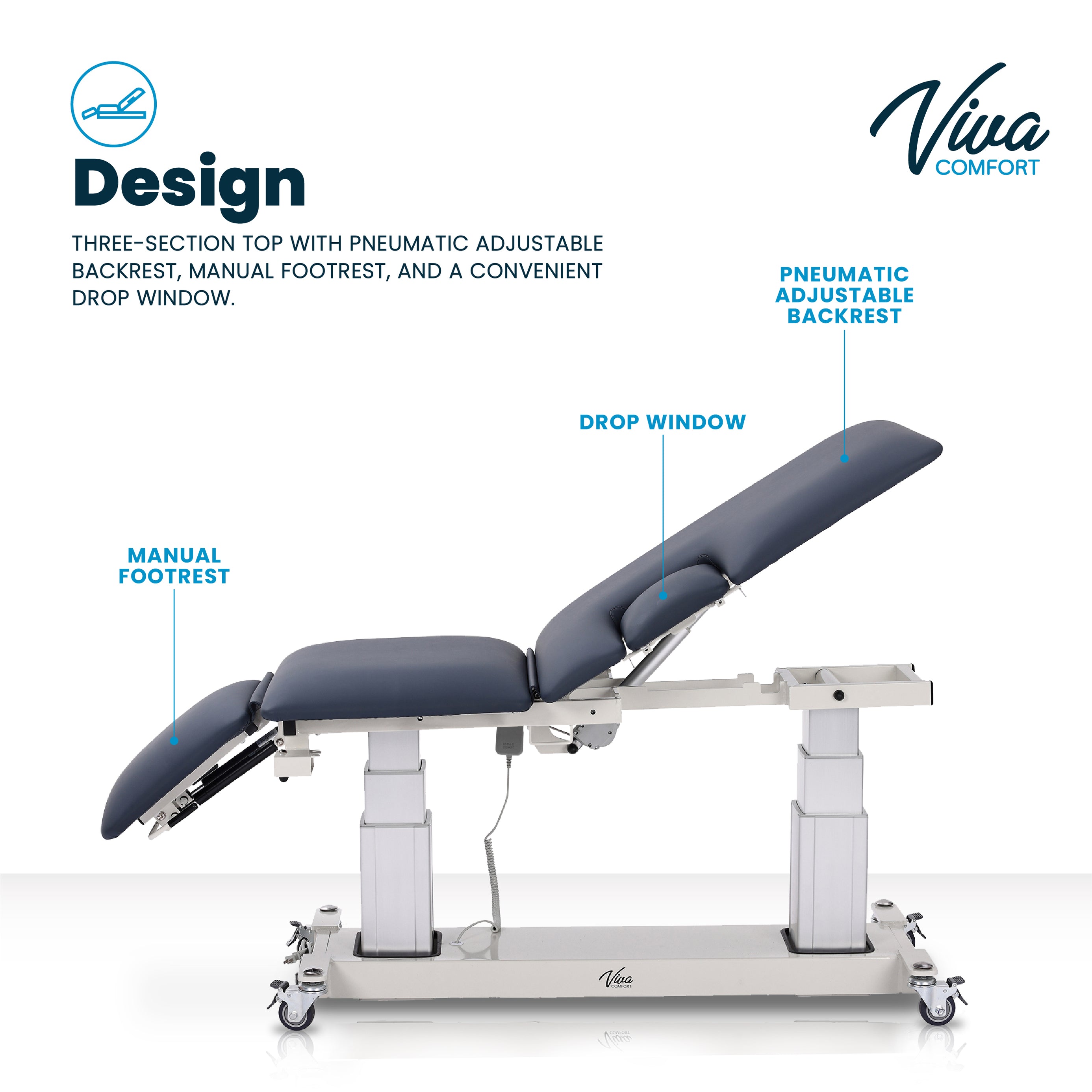 Multi-Use Imaging Power Exam Table. 3-Section Top & Drop Window. Save ...