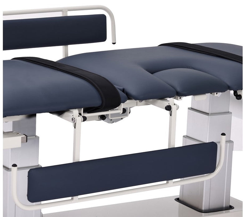 Safety Rails for Multi-Use Imaging Power Table, Black Upholstery