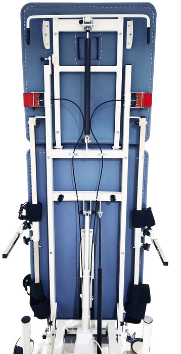 Power Hi-Lo Tilt Table w/ Adjustable Back, Footrest w/ Casters & Antimicrobial Upholstery for Physical Therapy
