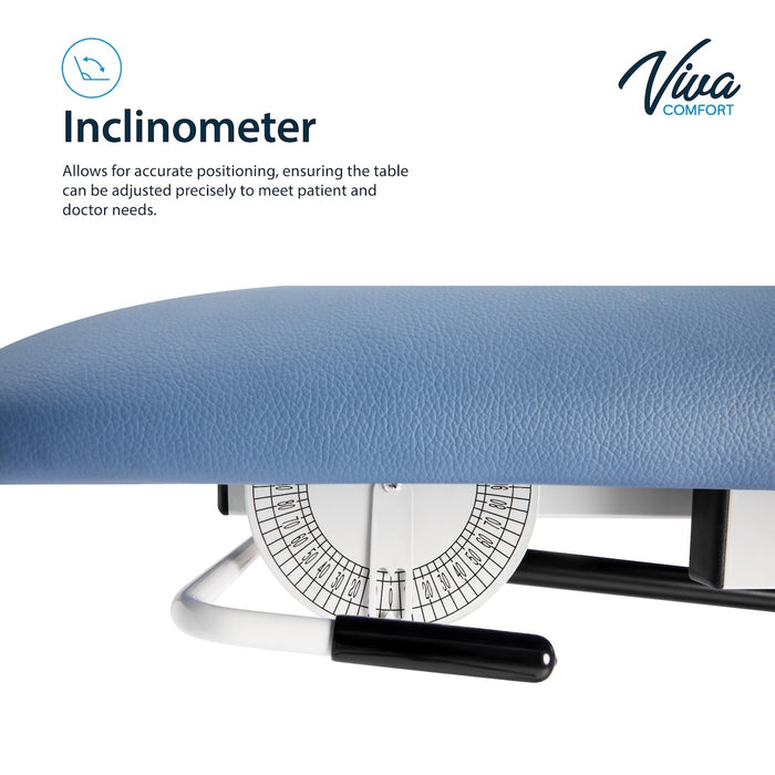 Power Hi-Lo Tilt Table w/ Adjustable Back, Footrest w/ Casters & Antimicrobial Upholstery for Physical Therapy