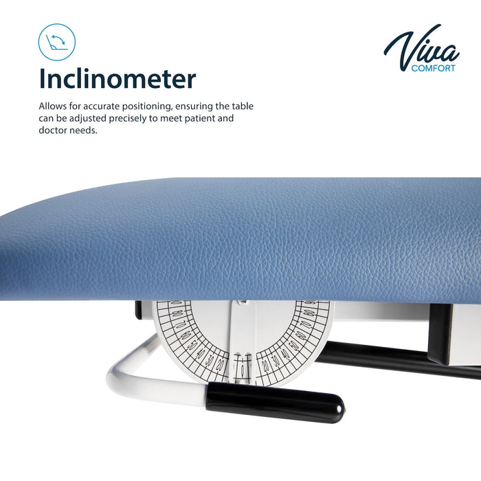 Power Hi-Lo Tilt Table w/ Adjustable Back, Footrest w/ Casters & Antimicrobial Upholstery for Physical Therapy