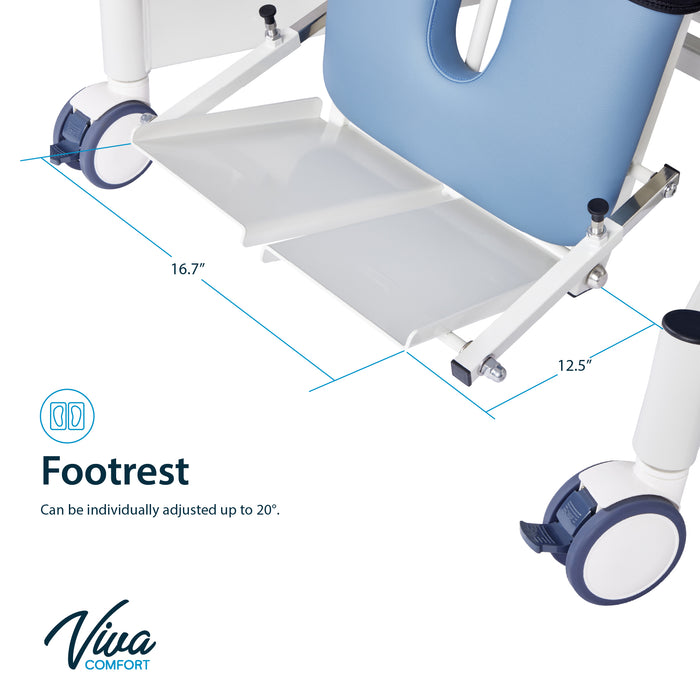 Power Hi-Lo Tilt Table w/ Adjustable Back, Footrest w/ Casters & Antimicrobial Upholstery for Physical Therapy