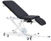 XRO Power Hi-Lo Exam Table. Open Base w/ 3-Section Top & Stirrups (Adjustable Back, Leg-Rest Drop Section & Antimicrobial Upholstery) Black