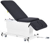 XRO Power Hi-Lo Exam Table. Shrouded Base w/ 3-Section Top (Adjustable Back, Drop / Headrest Section & Antimicrobial Upholstery) Black