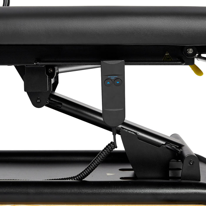 Atlas Power Hi-Lo Treatment Table, Open Base w/ Adjustable Back, Drop Section, Casters & Antimicrobial Upholstery
