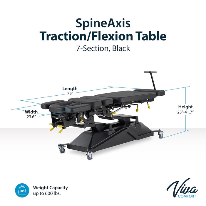 SpineAxis 7-Section Power Traction / Flexion Chiropractic Table