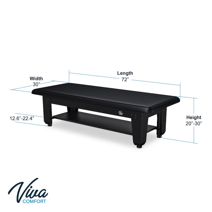 CareLift Bariatric Power Hi-Lo Table w/ Shelf. 72" x 30" (Antimicrobial Upholstery) for Physical Therapy