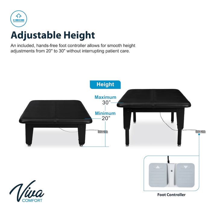TheraLift Bariatric Power Hi-Lo Table (Antimicrobial Upholstery) for Physical Therapy