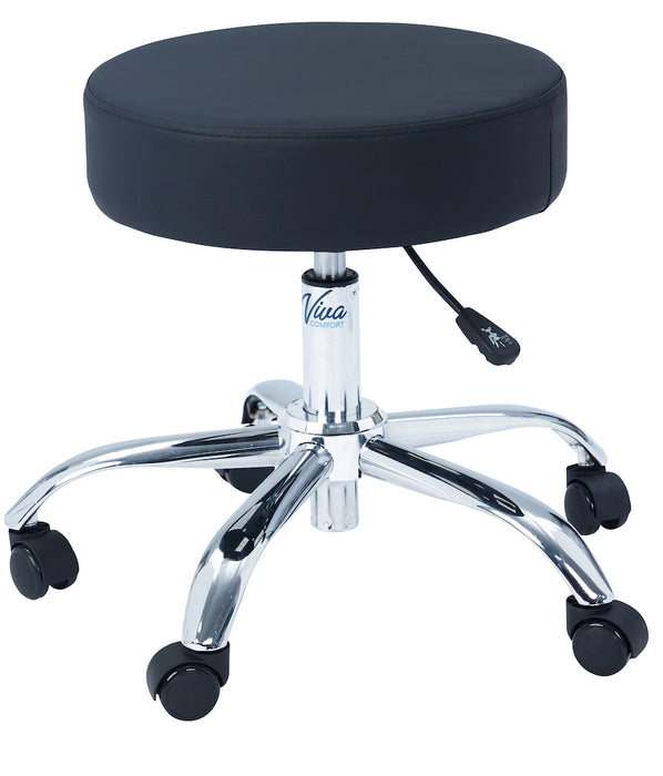 Pneumatic Height Adjustable Exam Stool w/ Backrest Option