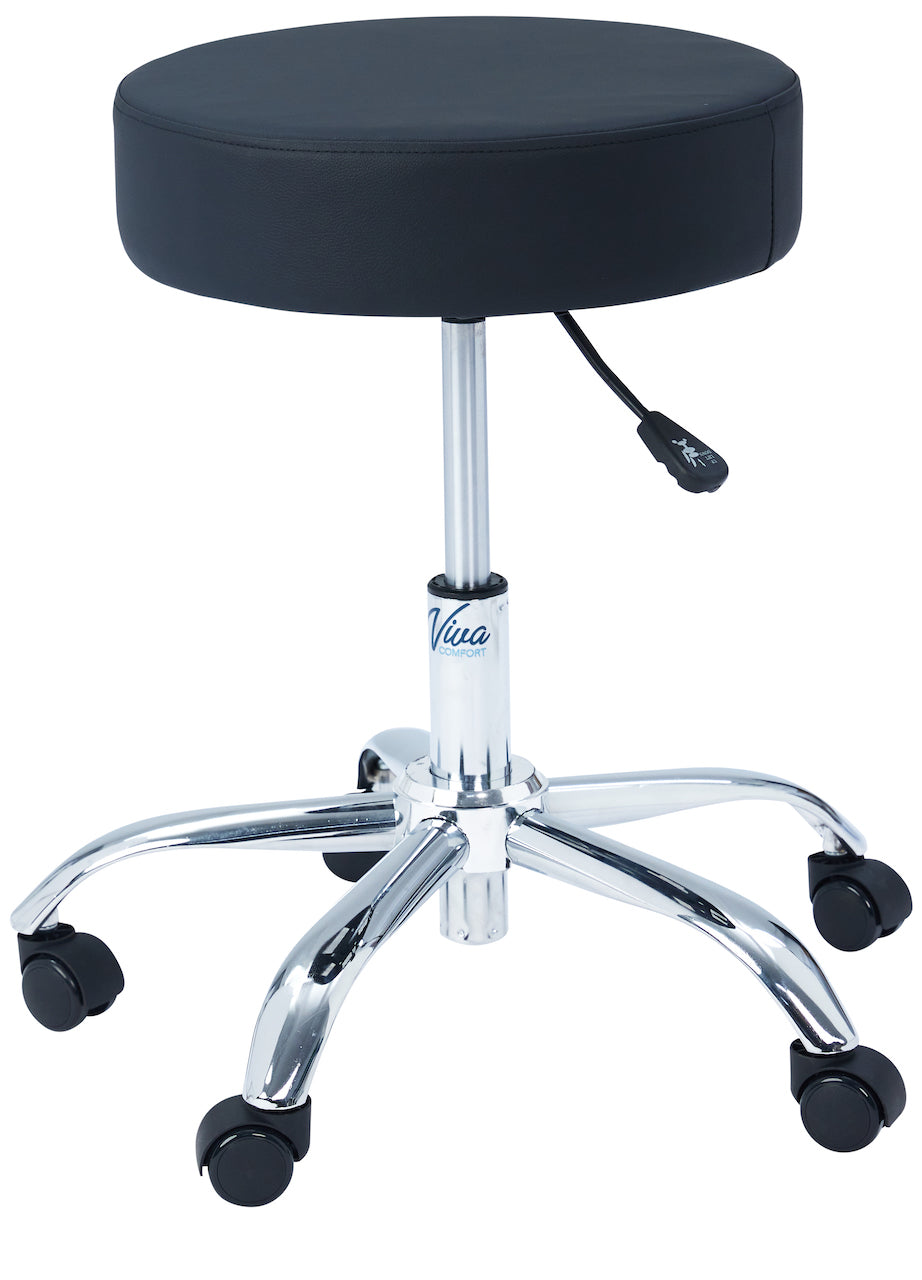 Clinton Chrome Base Stool w/ Circular Foot Ring - Save at