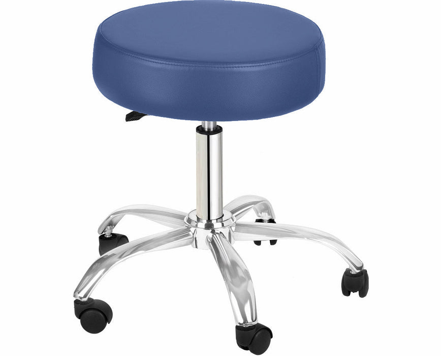 Pneumatic Height Adjustable Lux Exam Stool - Blue