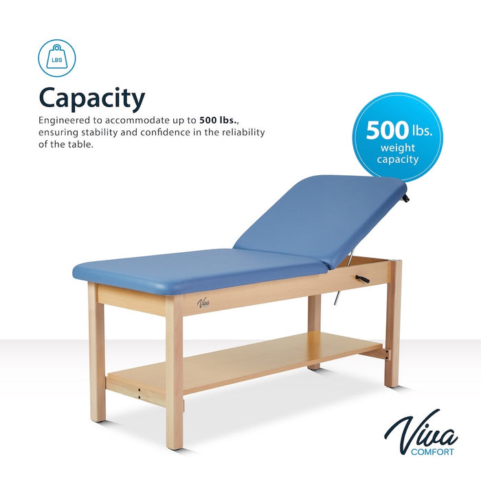 Aristo H-Brace Treatment Table w/ Shelf & Adjustable Back