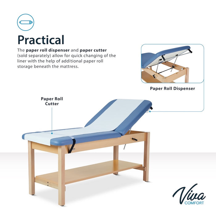 Aristo H-Brace Treatment Table w/ Shelf & Adjustable Back