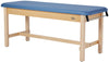 Aristo H-Brace Treatment Table. Flat Top [Blue Antimicrobial Upholstery]