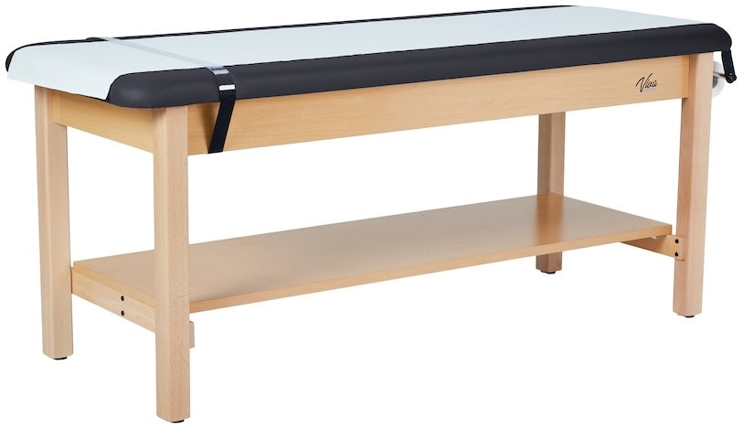 Aristo H-Brace Treatment Table. Flat Top w/ Shelf