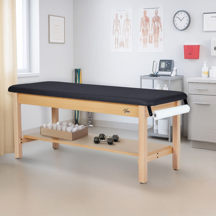 Aristo H-Brace Treatment Table. Flat Top w/ Shelf