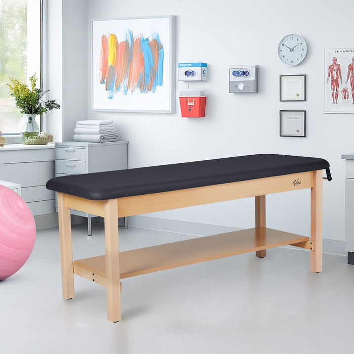 Aristo H-Brace Treatment Table. Flat Top w/ Shelf