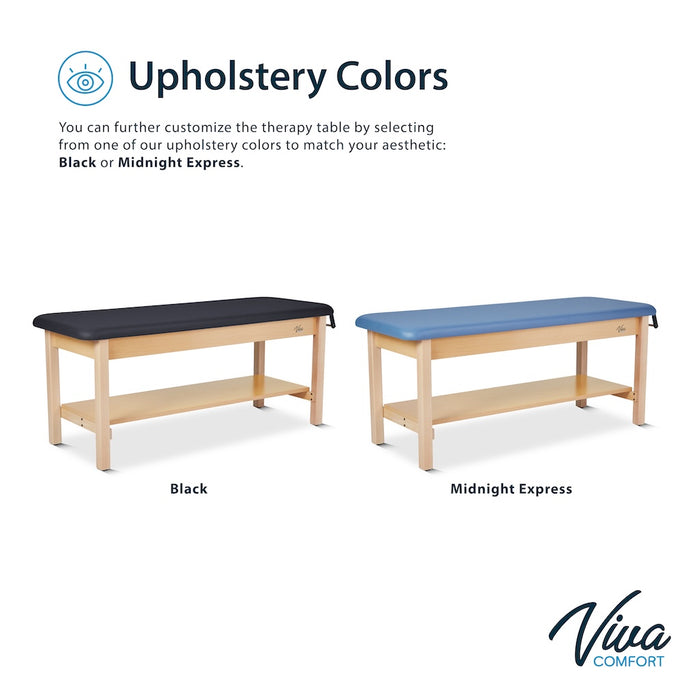 Aristo H-Brace Treatment Table. Flat Top w/ Shelf