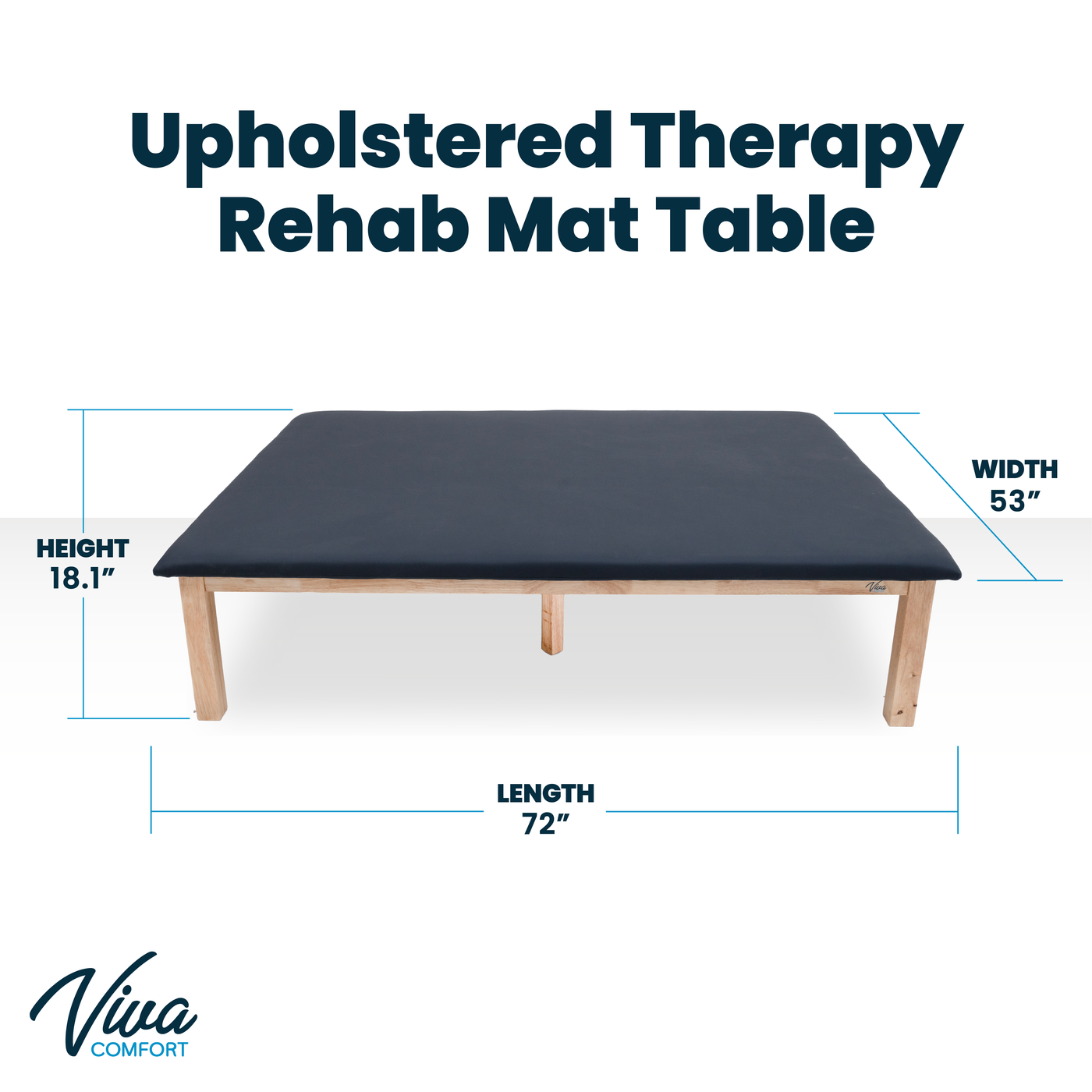 Portable Mat Table Viva Comfort Physical Therapy Mat Table w/ Flat Top. Save at ...