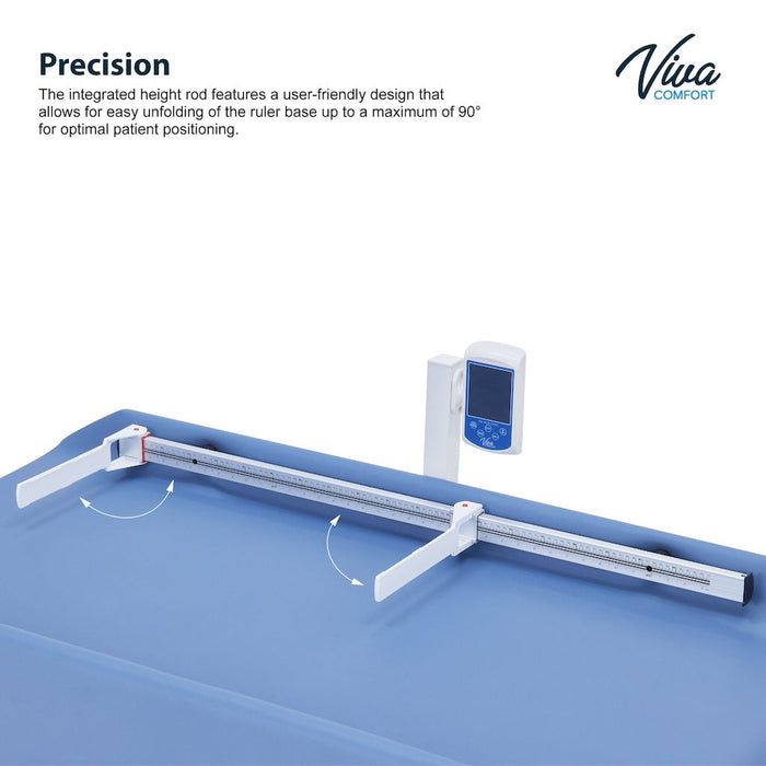Grande Pediatric Cabinet Treatment Scale Table w/ 2 Doors & 2 Drawers. Antimicrobial Upholstery