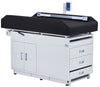 Grande Pediatric Cabinet Treatment Scale Table w/ 2 Doors & 2 Drawers. Black Antimicrobial Upholstery