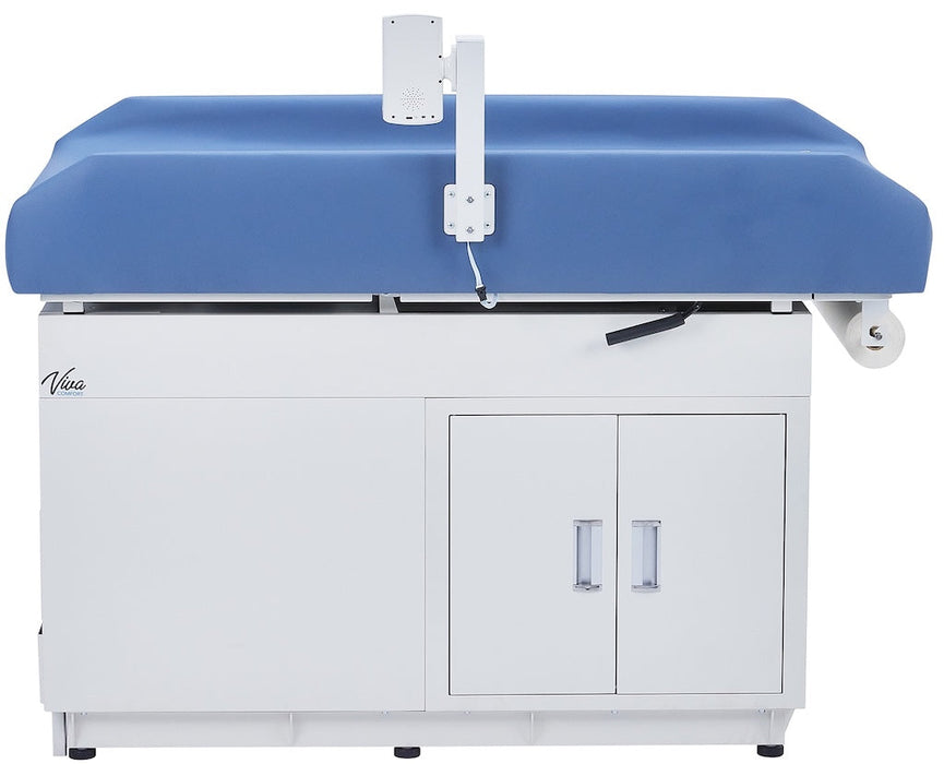 Grande Pediatric Cabinet Treatment Scale Table w/ 2 Doors & 2 Drawers. Antimicrobial Upholstery