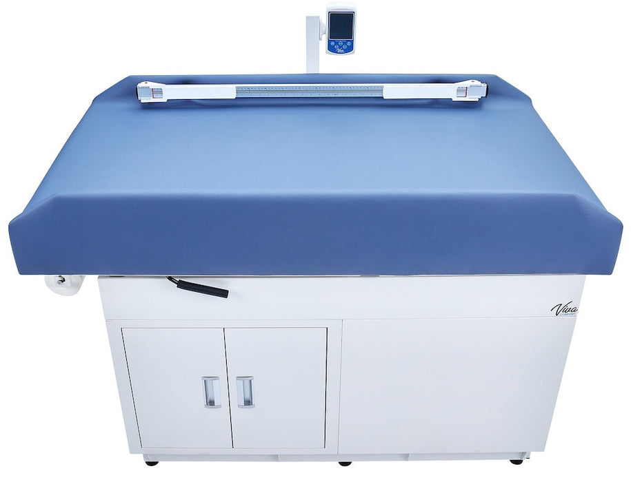 Grande Pediatric Cabinet Treatment Scale Table w/ 2 Doors & 2 Drawers. Antimicrobial Upholstery