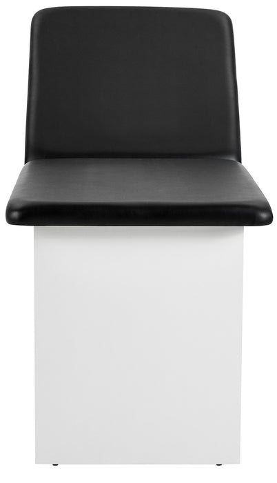 Alto Treatment Table w/Adjustable Back & Shelving. Panel Leg (Step Stool Option)