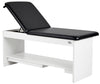 Alto Treatment Table w/Adjustable Back & Single Shelf. Panel Leg
