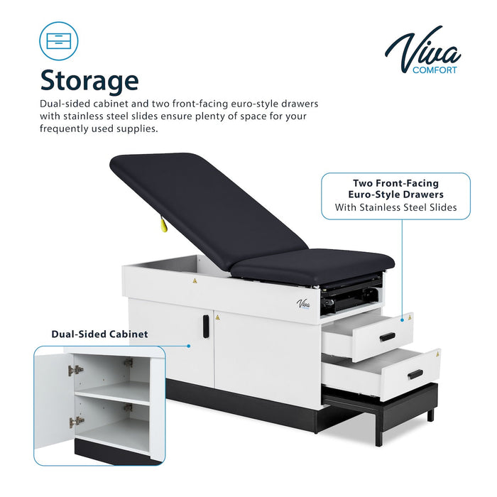Slim Line Exam Room Furniture Package [Table, Cabinets & More]