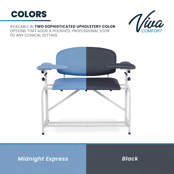 Bariatric Extra Tall & Extra Wide Blood Drawing Chair [Drawer Option]