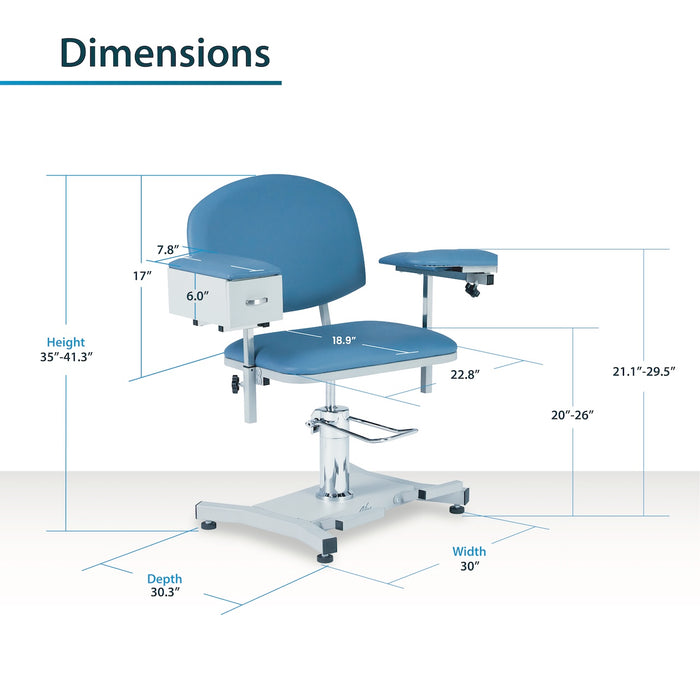 Hi-Lo Blood Drawing Chair [Drawer Option]