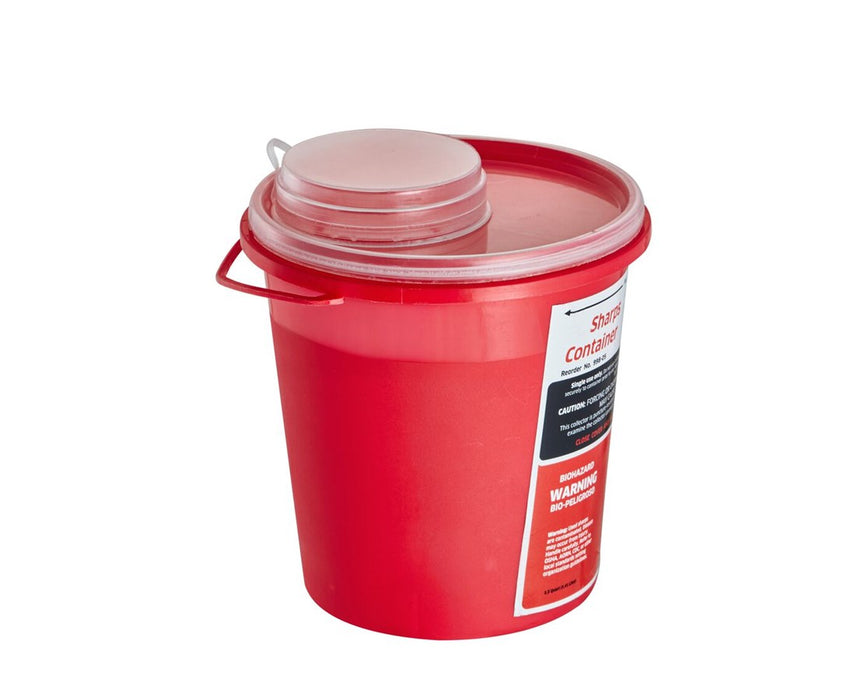Sharps Container 1.5 Quart Round-Shaped - Single Pack