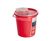 Biohazard Sharps Disposal Container, 1.5 Quart - Round-Shaped - Single Pack