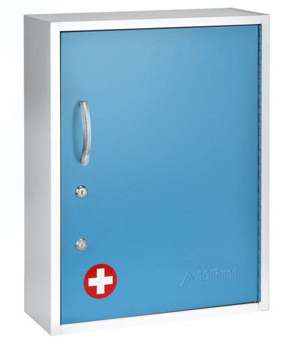 Dual Lock Medicine Cabinet w/ Pull-Out Shelf & Document Pocket