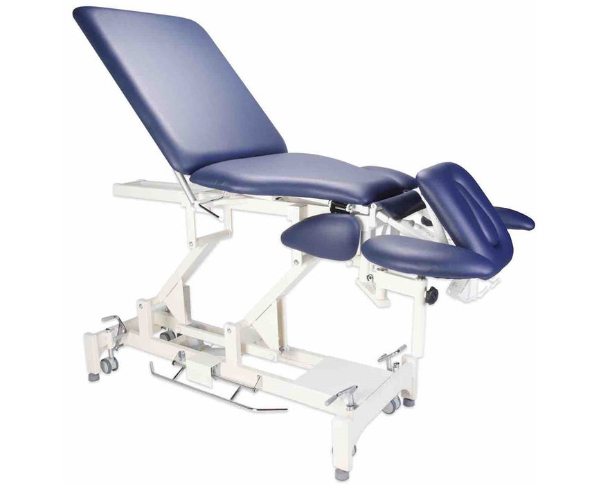 Sorrento Power Hi-Lo Massage Table w/ 7 Section Top & Adjustable Back [Blue Upholstery]