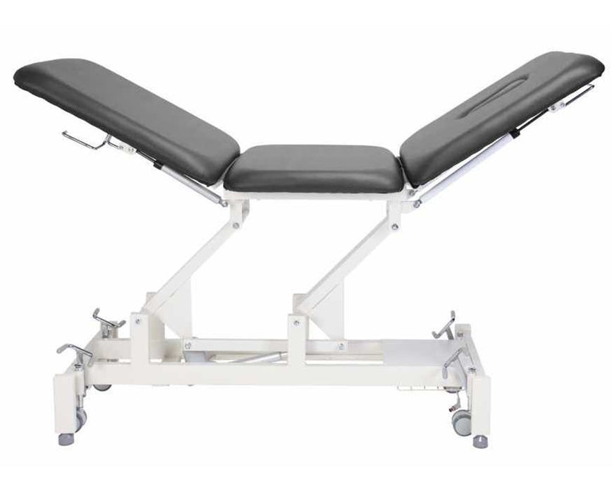 Trio Power Hi-Lo Rehab Therapy Table w/ Adjustable Back & 3 Section Top