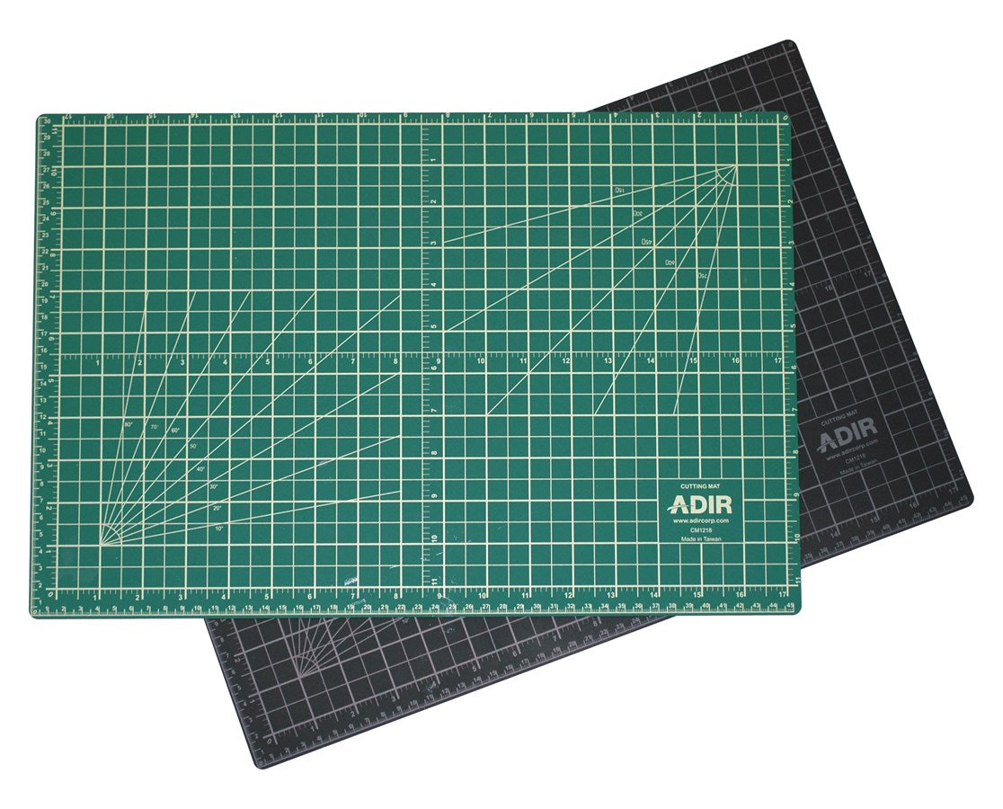 Adir Self Healing Cutting Mat Reversible Green/Black 12