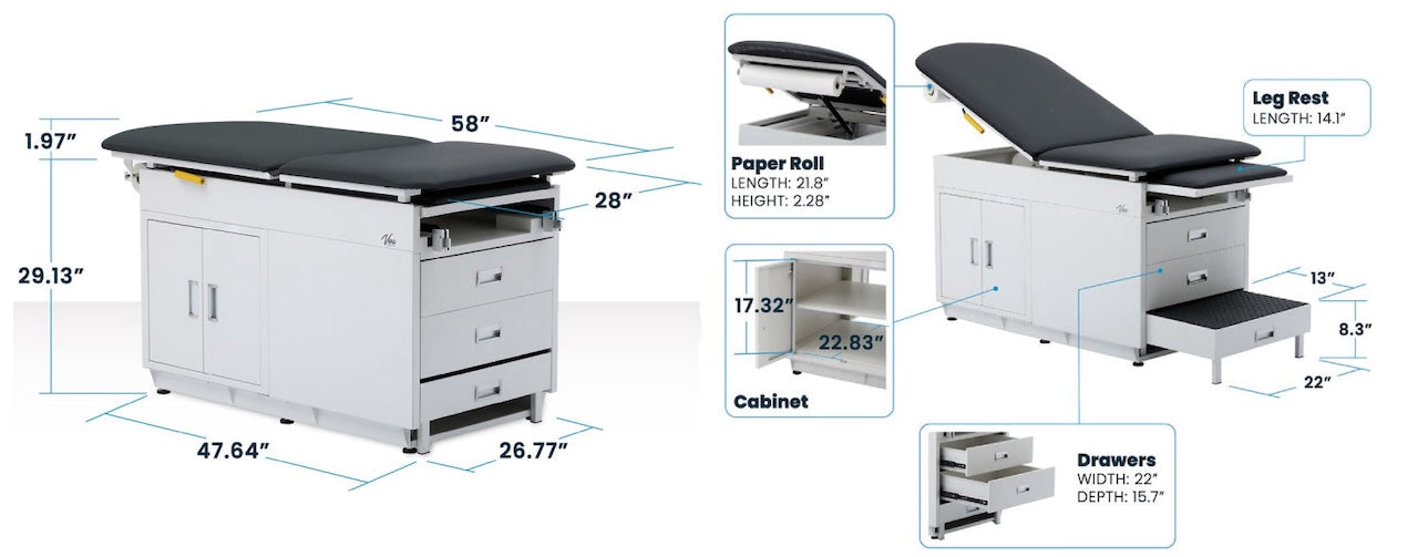 Grande Exam Room Furniture Package [Table, Cabinets & More]