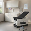 Slim Line Exam Room Package. Table w/ Stirrups, Stool-Blue. 36