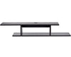 Wall Mounted Media and Entertainment Center Shelving Unit, Black