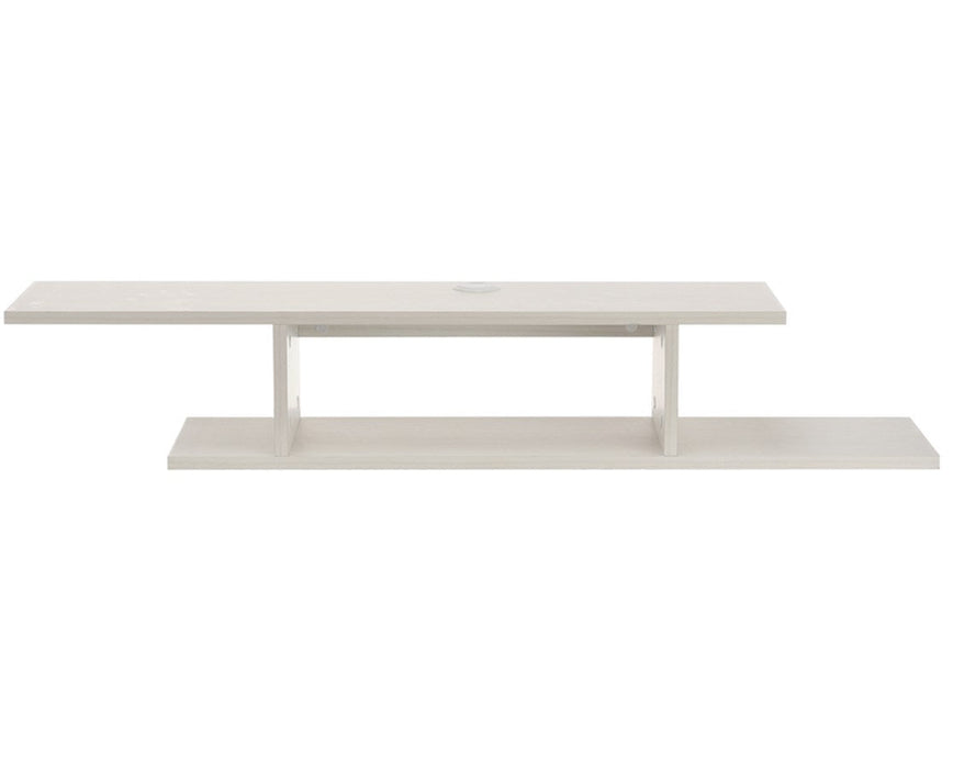 Wall Mounted Media and Entertainment Center Shelving Unit, White