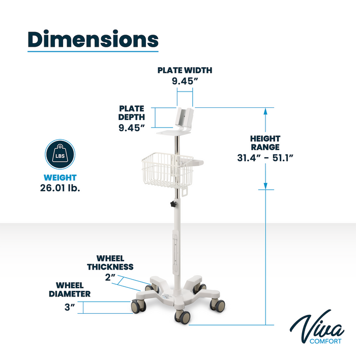 Mobile Stand for Covidien PM10N